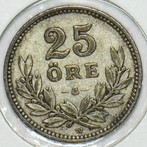 Sweden 1910 25 Ore 152818 combine shipping