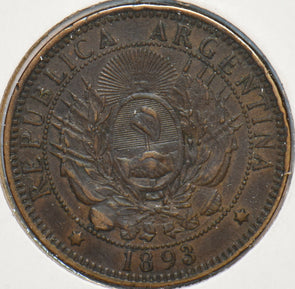 Argentina 1893 2 Centavos 295000 combine shipping