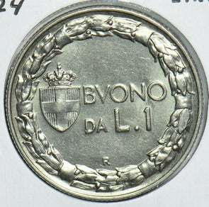 Italy 1924 Lira 198153 combine shipping