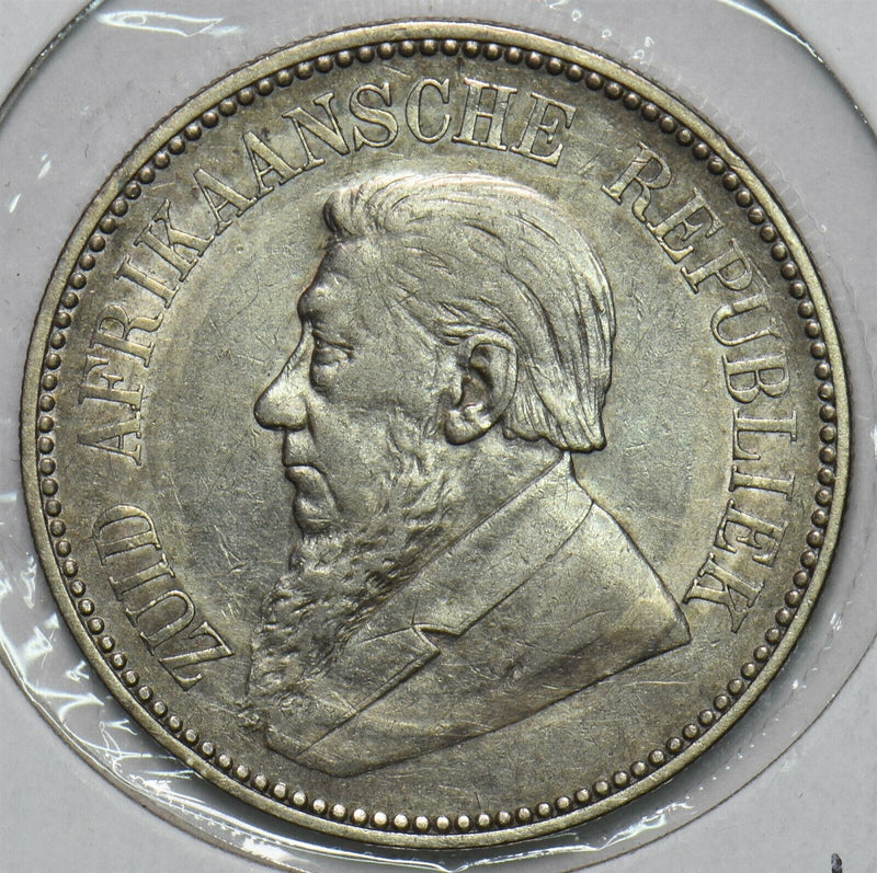 South Africa 1896 2.5 Shillings 2 1/2 Eagle animal 491299 combine shipping