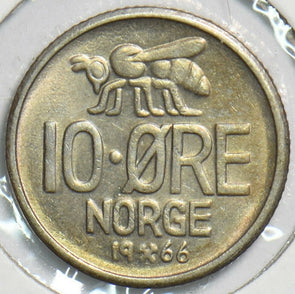 Norway 1966 10 Ore Honey bee animal 152840 combine shipping