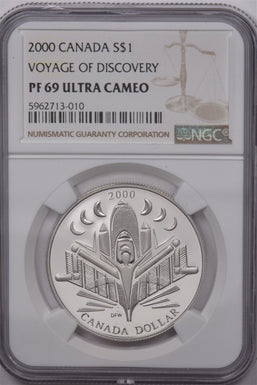 Canada 2000 Dollar Silver NGC Proof 69 UC Voyage Of Discovery NG1665 combine shi