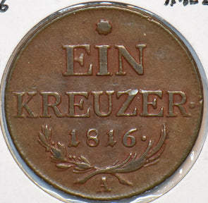 Austria 1816 A Kreuzer Eagle animal 295929 combine shipping