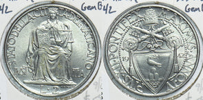 Vatican 1942 2 Lire Gem BU 299143 combine shipping