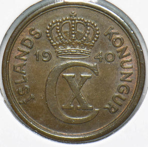 Iceland 1940 2 Aurar 192385 combine shipping