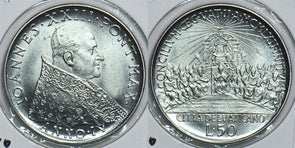 Vatican 1962 50 Lire ANNO-IV 299022 combine shipping