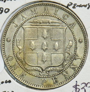 Jamaica 1890 Penny 36000 minteu 491516 combine shipping