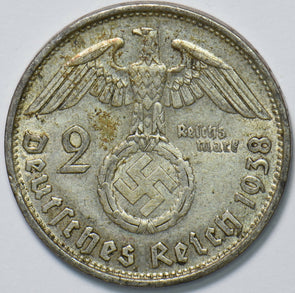 Germany 1938 2 Mark Eagle animal 193441 combine shipping