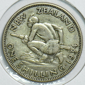 New Zealand 1934 Shilling 0 240889 combine shipping