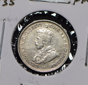 Australia 1935 3 Pence Kangaroo animal Moorhen  191210 combine shipping