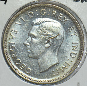 Canada 1944 25 Cents CH UNC Caribou 298705 combine shipping