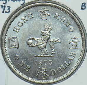 Hong Kong 1973 1 Dollar Lion animal  290487 combine shipping