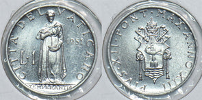 Vatican 1951 FF Lire 198612 combine shipping