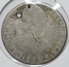 Peru 1793 2 Reales Lion animal 294533 combine shipping