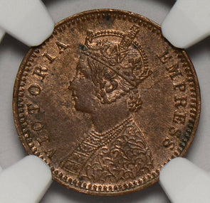 NG0181 British India 1898 C 1/12 Anna NGC MS 62BN combine shipping