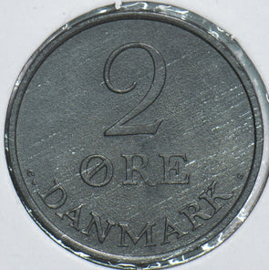 Denmark 1969 2 Ore Zinc 241031 combine shipping
