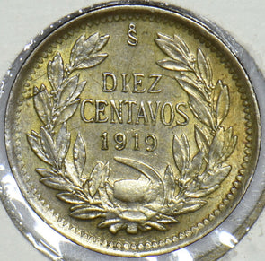 Chile 1919 10 Centavos Condor animal 291200 combine shipping