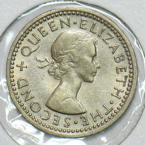 New Zealand 1956 3 Pence N0230 combine shipping