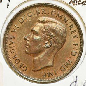 Australia 1939 1/2 Penny Nice UNC AU0083 combine shipping