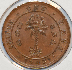 Ceylon 1943 Cent 296508 combine shipping