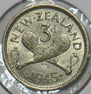 New Zealand 1945 3 Pence 152396 combine shipping
