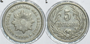 Uruguay 1936 5 Centesimos 241064 combine shipping