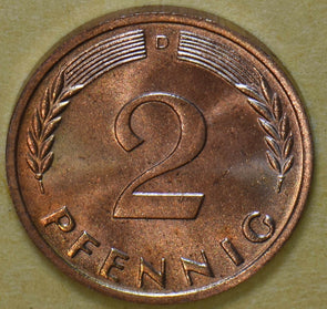 Germany 1965 2 Pfennig 292564 combine shipping