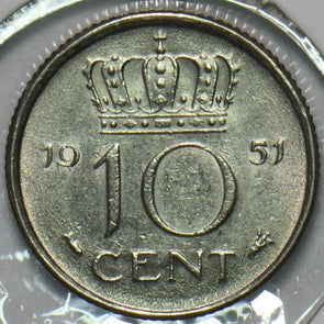 Netherlands 1951 10 Cents 903718 combine shipping