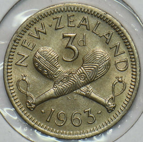 New Zealand 1963 3 Pence 903640 combine shipping