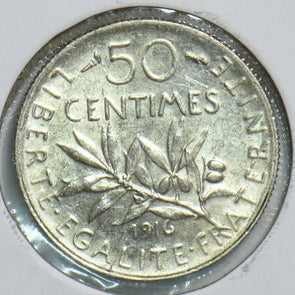 France 1916 50 Centimes 0 240879 combine shipping