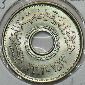 Egypt 1993 AH1413 25 Piastres Ch BU 152586 combine shipping