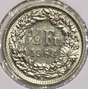 Switzerland 1968 1/2 Franc 198996 combine shipping
