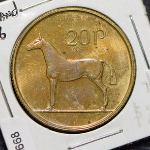 Ireland 1996 20 Pence Horse animal  900668 combine shipping