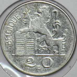 Belgium 1951 20 Francs Lion animal 194674 combine shipping