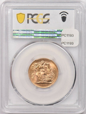 Great Britain 1958 Sovereign gold PCGS MS 65 S-4125 St.George PC1193 combine shi