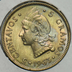Dominican Republic 1963 5 Centavos BU 196484 combine shipping