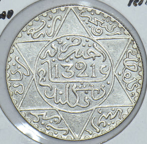 Morocco 1903 AH 1321 1/4 Real 191643 combine shipping