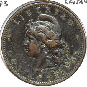 Argentina 1893 2 Centavos 294384 combine shipping
