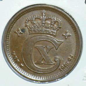 Denmark 1916 2 Ore 291366 combine shipping