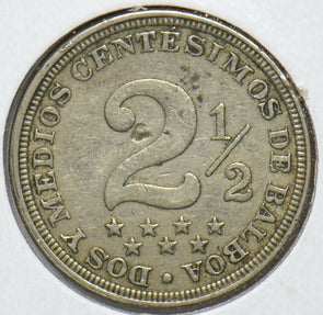 Panama 1907 2 1/2 Centesimos 2.5  901909 combine shipping