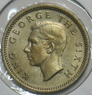 New Zealand 1952 3 Pence 152404 combine shipping