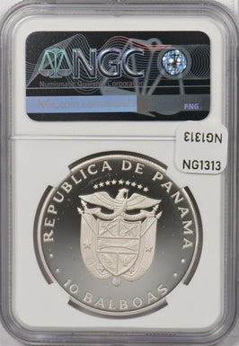 Panama 1982 10 Balboas silver NGC PF68UC Year of the child NG1313 combine shippi