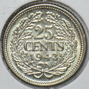 Netherlands 1943 25 Cents 151114 combine shipping
