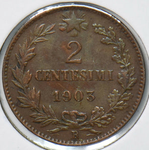 Italy 1903 2 Centesimi  901883 combine shipping