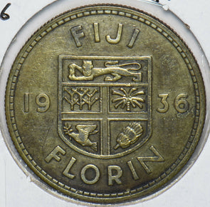 Fiji 1936 Florin 193533 combine shipping
