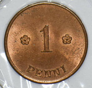 Finland 1923 Penny Lion animal 290948 combine shipping