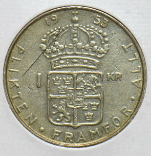 Sweden 1953 Krona 192709 combine shipping