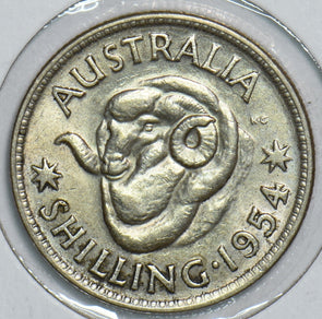 Australia 1954 Shilling Ram 198842 combine shipping