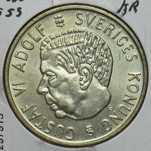 Sweden 1953 2 Kronor 297915 combine shipping