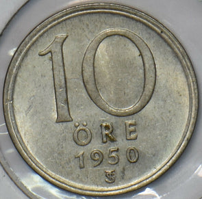 Sweden 1950 10 Ore UNC 150845 combine shipping